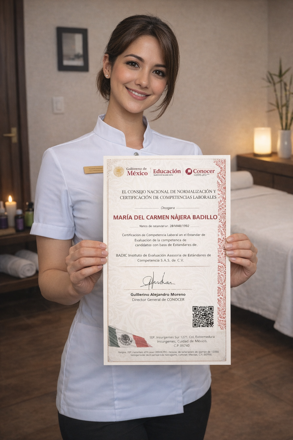 Terapeuta con certificación